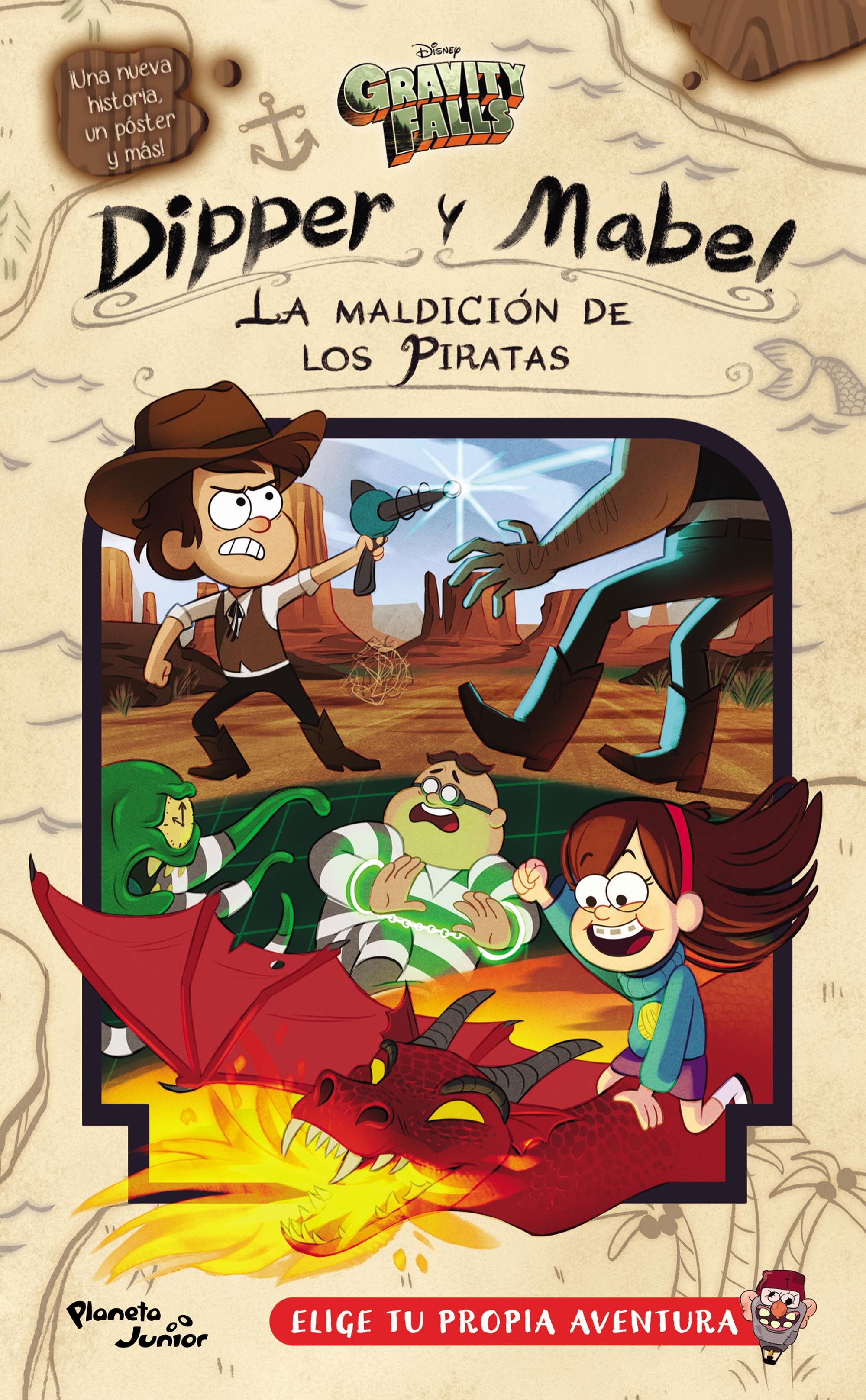 Dipper y Mabel la maldición de los piratas.